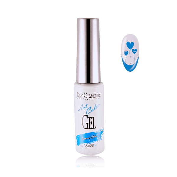NAIL ART  COLOR GEL SURREAL BLUE