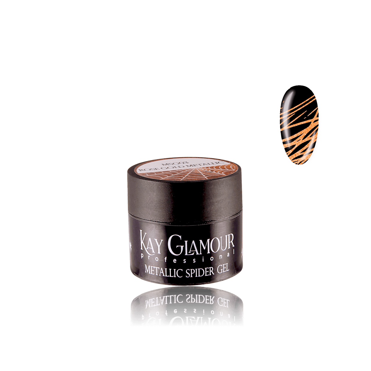 METALLIC SPIDER GEL ROSE GOLD